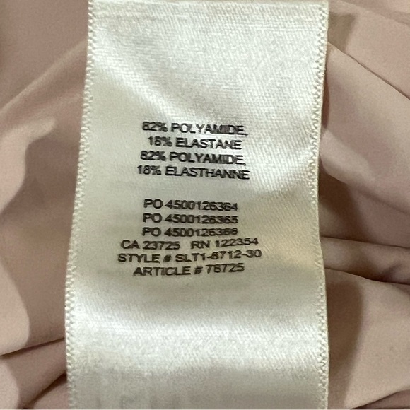 NWT ARITZIA TEN by BABATON Sparkle Cocktail Dress Rose Quartz Dusty Pink Ruched - Picture 13 of 16